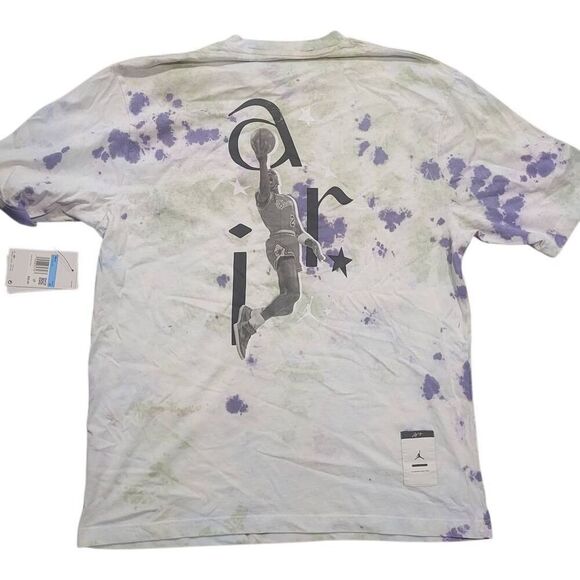 NWT Nike T-Shirt Men's Medium Tie Dye Jordan Sport DNA '85 Basketball - Picture 1 of 5